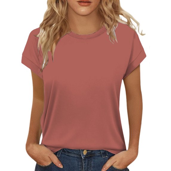 beishanbush Spring Sales Saving $10 Casual Workout T Shirts Tops Women's Blouse,Short Sleeve Neck Cute Trendy Summer Under $10