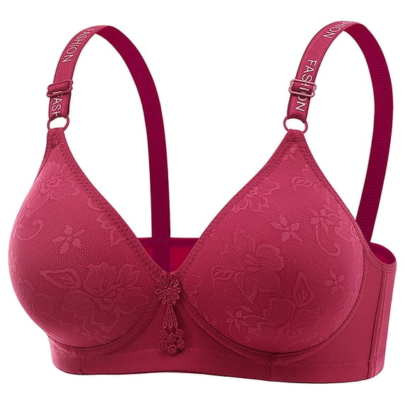 beishanbush Clothing 2025 Bra Under $5 Women's Fashionable Casual Underwear Comfortable Gathering Solid Color Bra