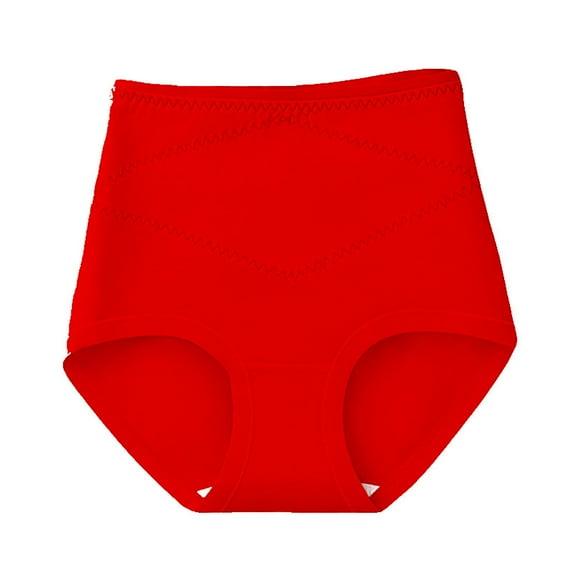 beishanbush Sales Today Clearance Women'S Panties Under $5 Women's Solid Color High Waist Belly Plus Size Loose Comfortable Cotton High Stretch Casual Underwear