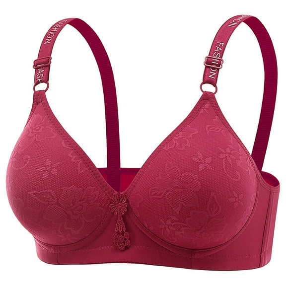 beishanbush Women Clothing Bra Under $5 Women's Fashionable Casual Underwear Comfortable Gathering Solid Color Bra