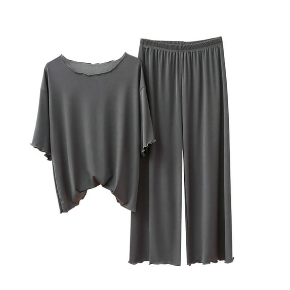 beishanbush Women Clothing Women Pajama Sets Under $10 Women's 3/4 Sleeve Pajamas Sets Pants