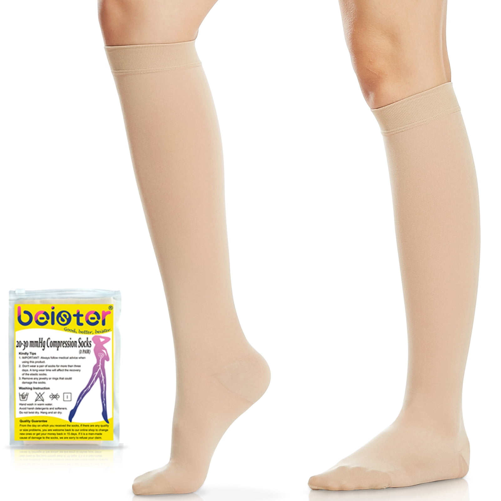 Bas De Contention Beister, 20-30 MmHg, Compressifs Gradués, Taille 3XL, Neufs