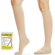 beister Closed Toe Knee High Calf Compression socks for Women & Men, Firm 20-30 mmHg Graduated Support for Varicose Veins, Edema, Flight, Pregnancy