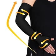 beister Lymphedema Arm Sleeve 20-30mmHg with Gauntlet - Medical Compression for Post-Mastectomy & Arm Swelling Relief, for Women & Men Single