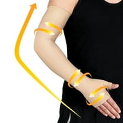 beister Lymphedema Medical Compression Arm Sleeve with Gauntlet for Men & Women (Single), 20-30 mmHg Full Arm Support.