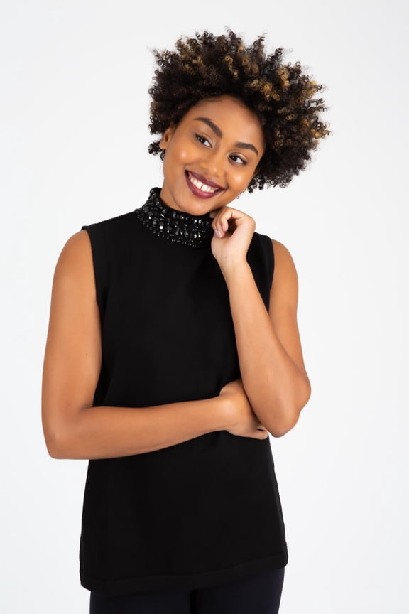 bejewelled-neck-sleeveless-sweater