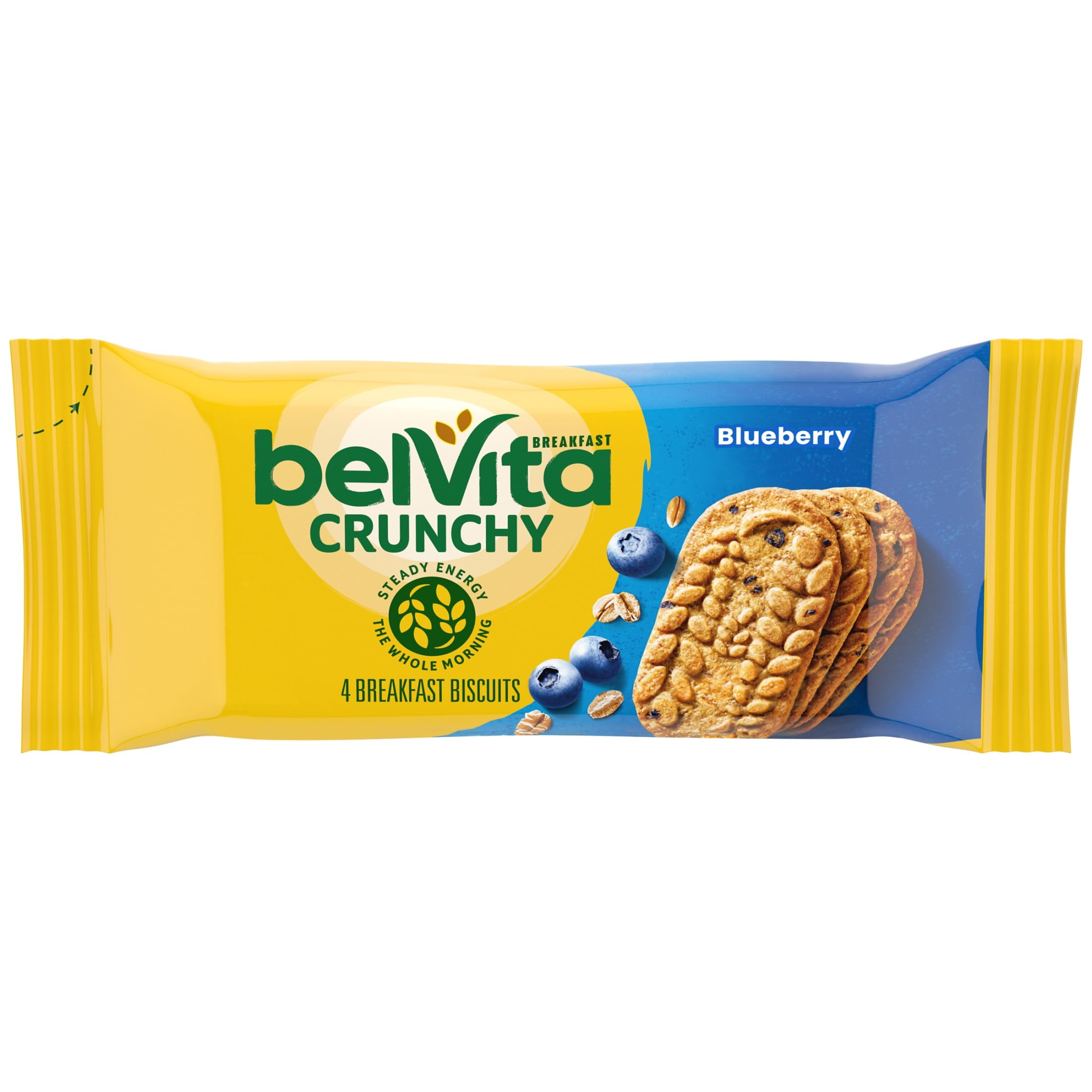 belVita Blueberry Breakfast Biscuits, 1 Pack (4 Biscuits Per Pack)