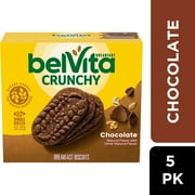 belVita Chocolate Breakfast Biscuits, 5 Packs (4 Biscuits Per Pack)
