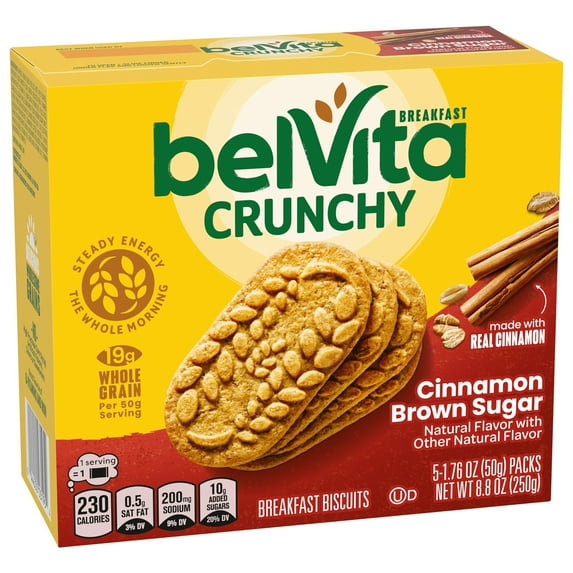 belVita Cinnamon Brown Sugar Breakfast Biscuits,(1PACK),