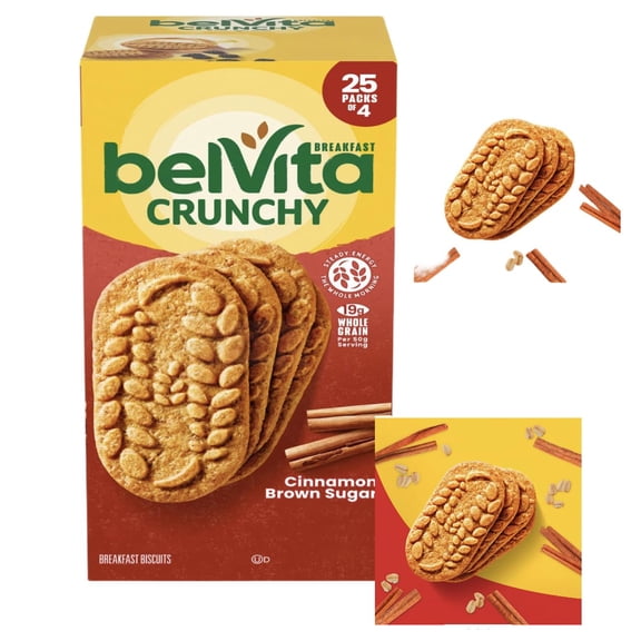 belVita Cinnamon Brown Sugar Breakfast Biscuits 25 pk.