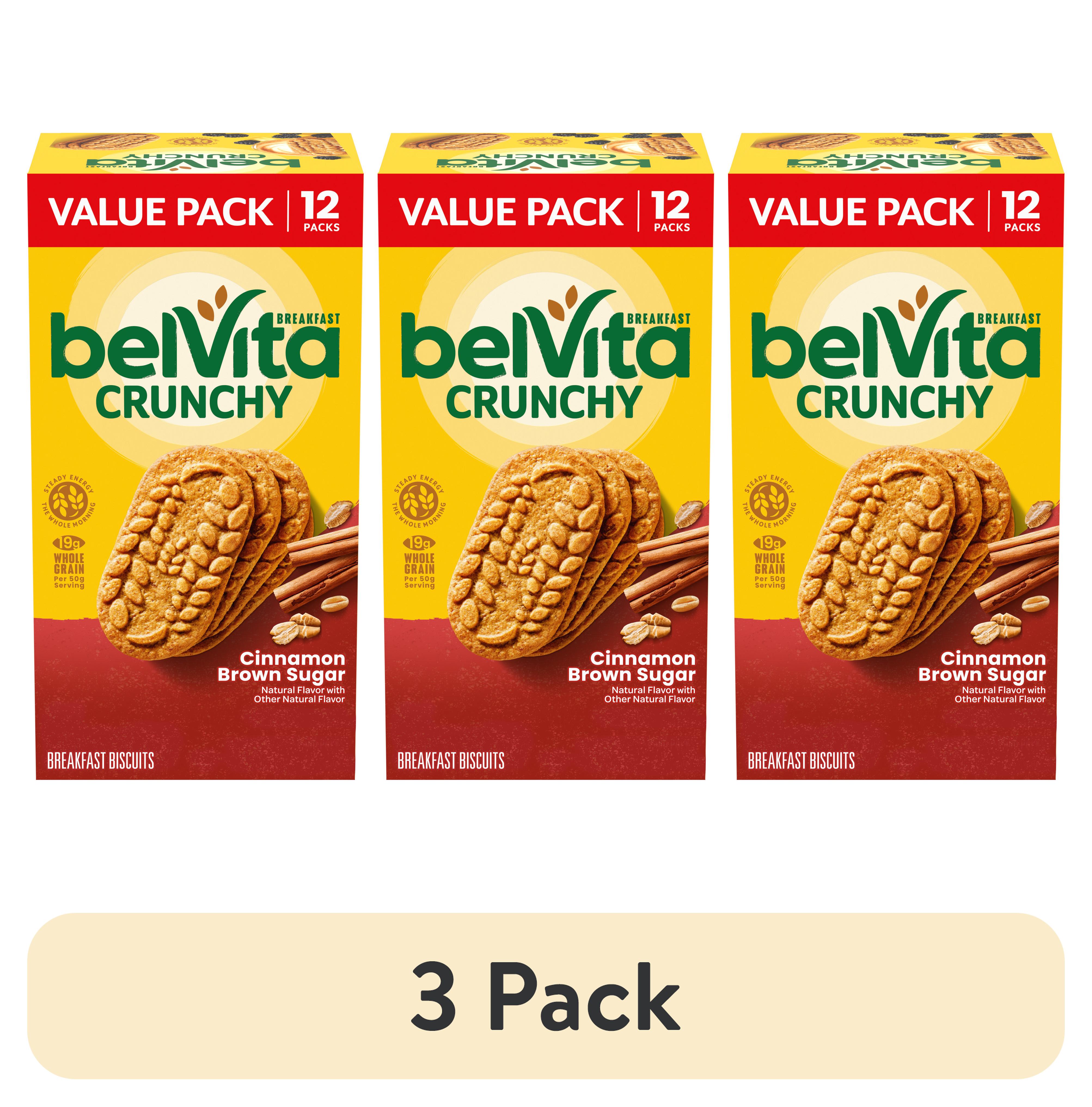 (3 pack) NABISCO BELVITA BREAKFAST BISCUIT CINNAMON BROWN SUGAR
