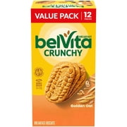 belVita Breakfast Bars Biscuits, Golden Oat, Value Pack, 12 Packs (4 Biscuits Per Pack)