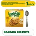 thumbnail image 1 of belVita Soft Baked Banana Bread Breakfast Biscuits, 5 Packs 1 Biscuit Per Pack with supplyplex spoon, 1 of 3