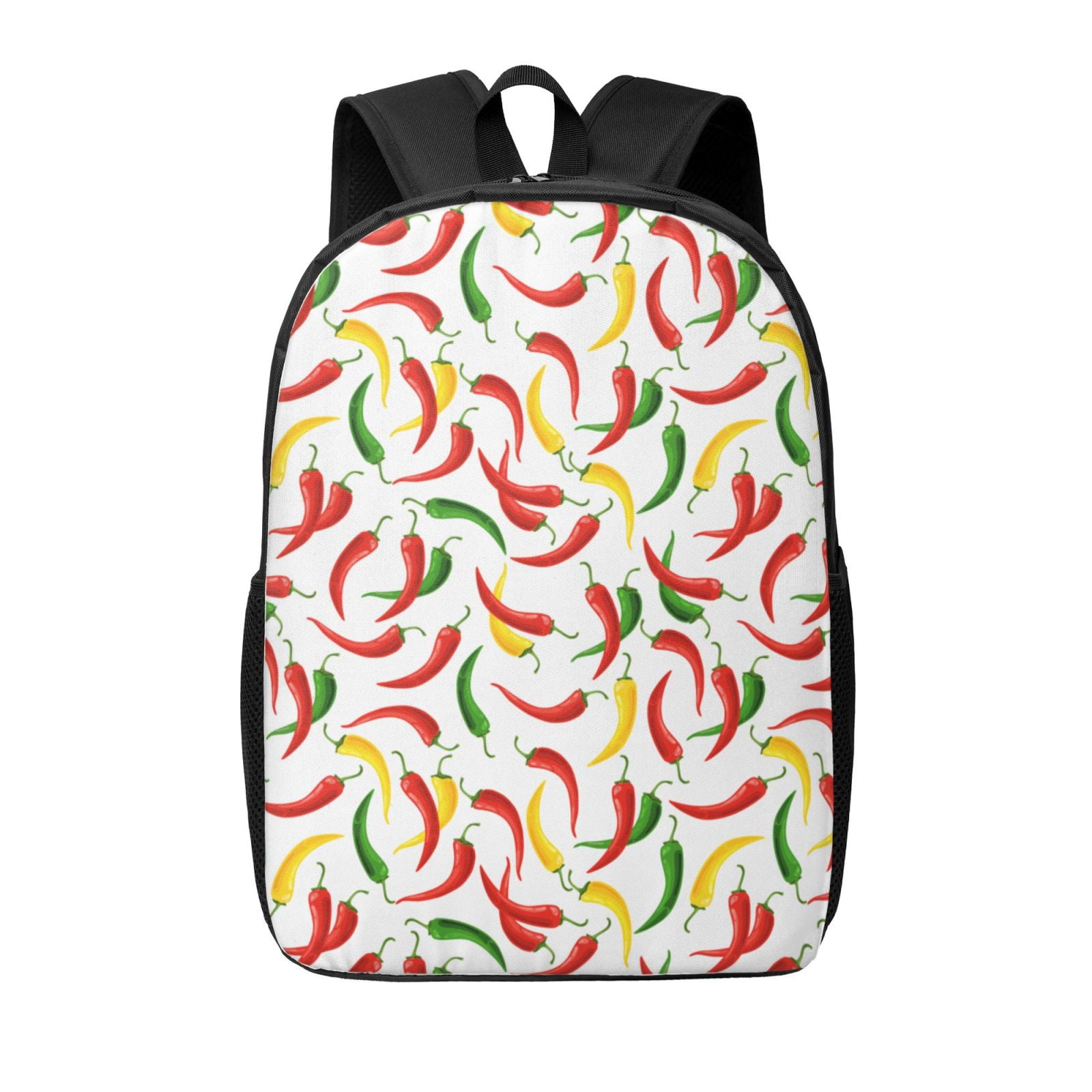 bell Pepper colorful Backpack for School, 17 Inches Bookbag School