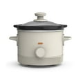 thumbnail image 1 of bella 1.5 Qt Manual Slow Cooker with 3 Heat Settings, Ceramic Nonstick Coating, Dishwasher Safe Pot & Tempered Glass Lid, Oatmilk, 1 of 8