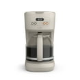 thumbnail image 1 of bella 12 Cup Programmable Drip Coffee Maker with Glass Carafe, Auto Shut-Off, Oatmilk, 1 of 8