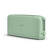 bella 2-Slice Slim Toaster with Extra Long Slot, 6 Setting Shade Control with Reheat & Cancel Buttons, Seaglass