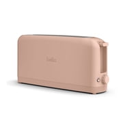 bella 2-Slice Slim Toaster with Extra Long Slot, 6 Setting Shade Control with Reheat & Cancel Buttons, Blossom