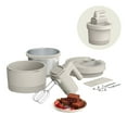 thumbnail image 1 of bella 3.5 Qt Hand & Stand Mixer, 2 in 1 Electric Mixer with Bowl, Dough Hook, Whisk & Egg Beater, Oatmilk, 1 of 8