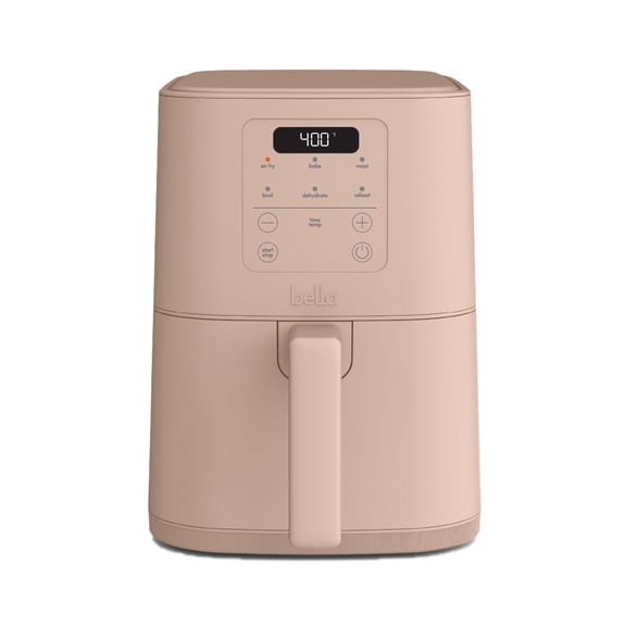 bella 4 Qt Slim Digital Air Fryer with EverGoodâ„¢ Ceramic Nonstick Coating, 6 Preset Cooking Options, Blossom