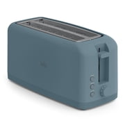 bella 4-Slice Slim Toaster with Extra Long Slot, 6 Setting Shade Control with Reheat & Cancel Buttons, Anti Jam & Auto Shutoff, Surf