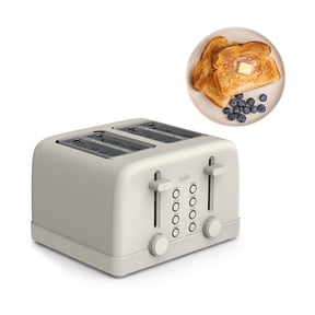 bella 4-Slice Toaster, 6 Setting Shade Control with Reheat, Cancel, Bagel & Defrost Buttons, Removable Crumb Tray, Anti Jam & Auto Shutoff, Oatmilk