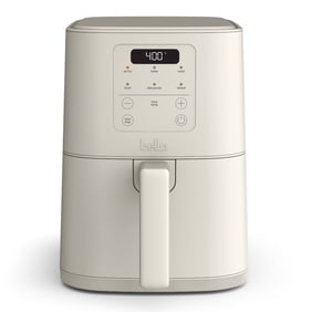 bella 4 Qt Slim Digital Air Fryer with EverGood&trade; Ceramic Nonstick Coating, 6 Preset Cooking Options, Oatmilk