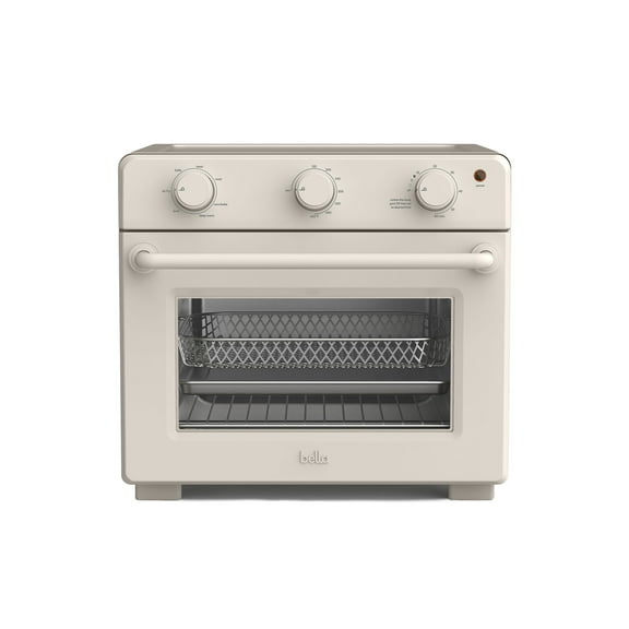 bella 6-Slice Air Fry Toaster Oven with 7 Preset Cooking Options and EverGood™ Nonstick Coated Trays, Oatmilk