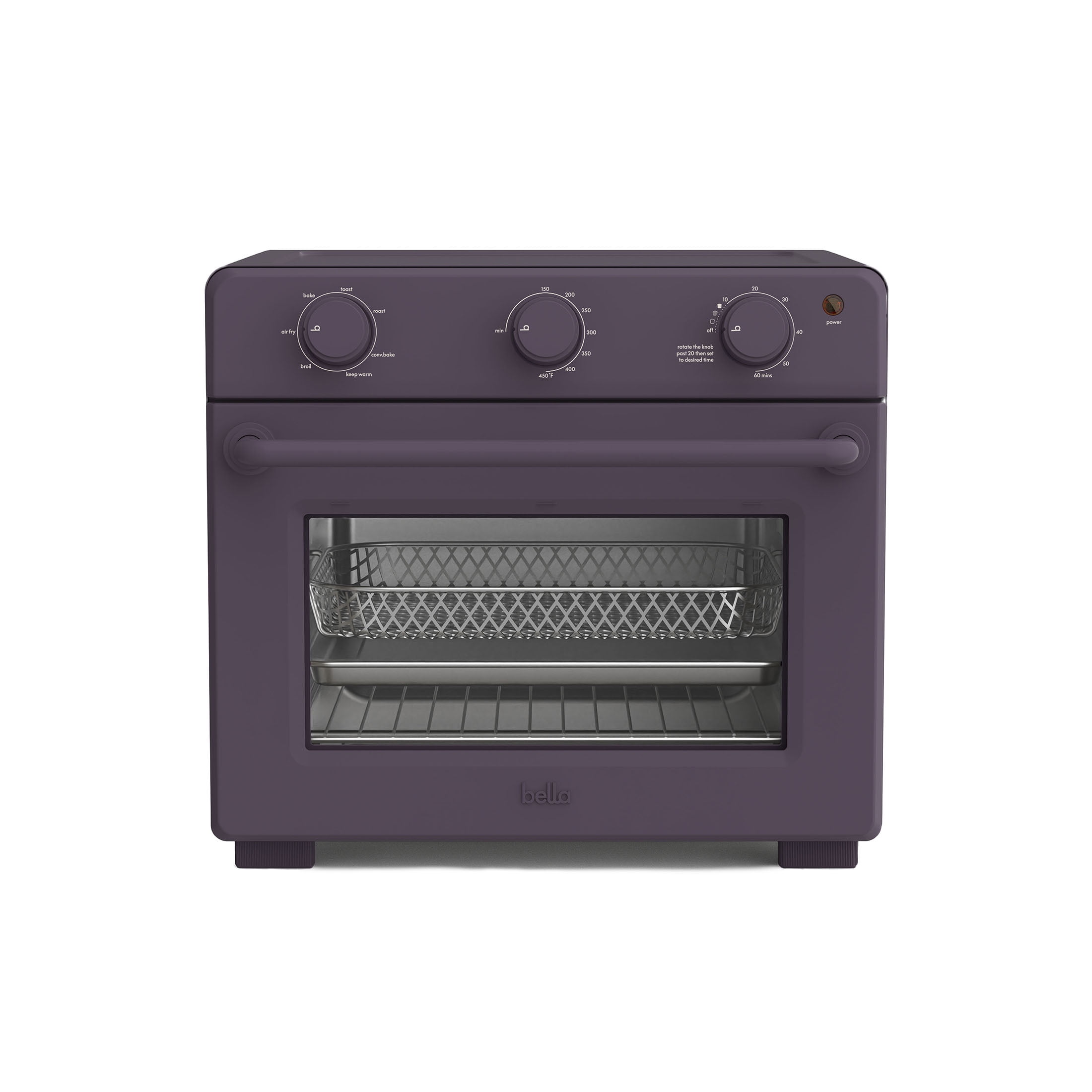 Plum 6-Slice Air Fryer Toaster Oven with Stainless Steel Door
