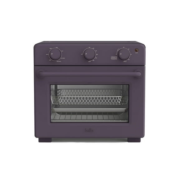 bella 6-Slice Air Fry Toaster Oven with 7 Preset Cooking Options and EverGood™ Nonstick Coated Trays, Plum