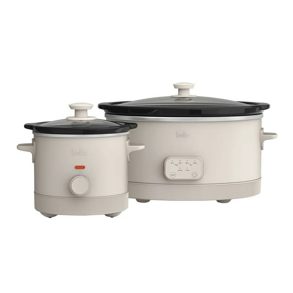 Bella 6-Quart Programmable Slow Cooker with Additional 2-quart Slow Cooker Set