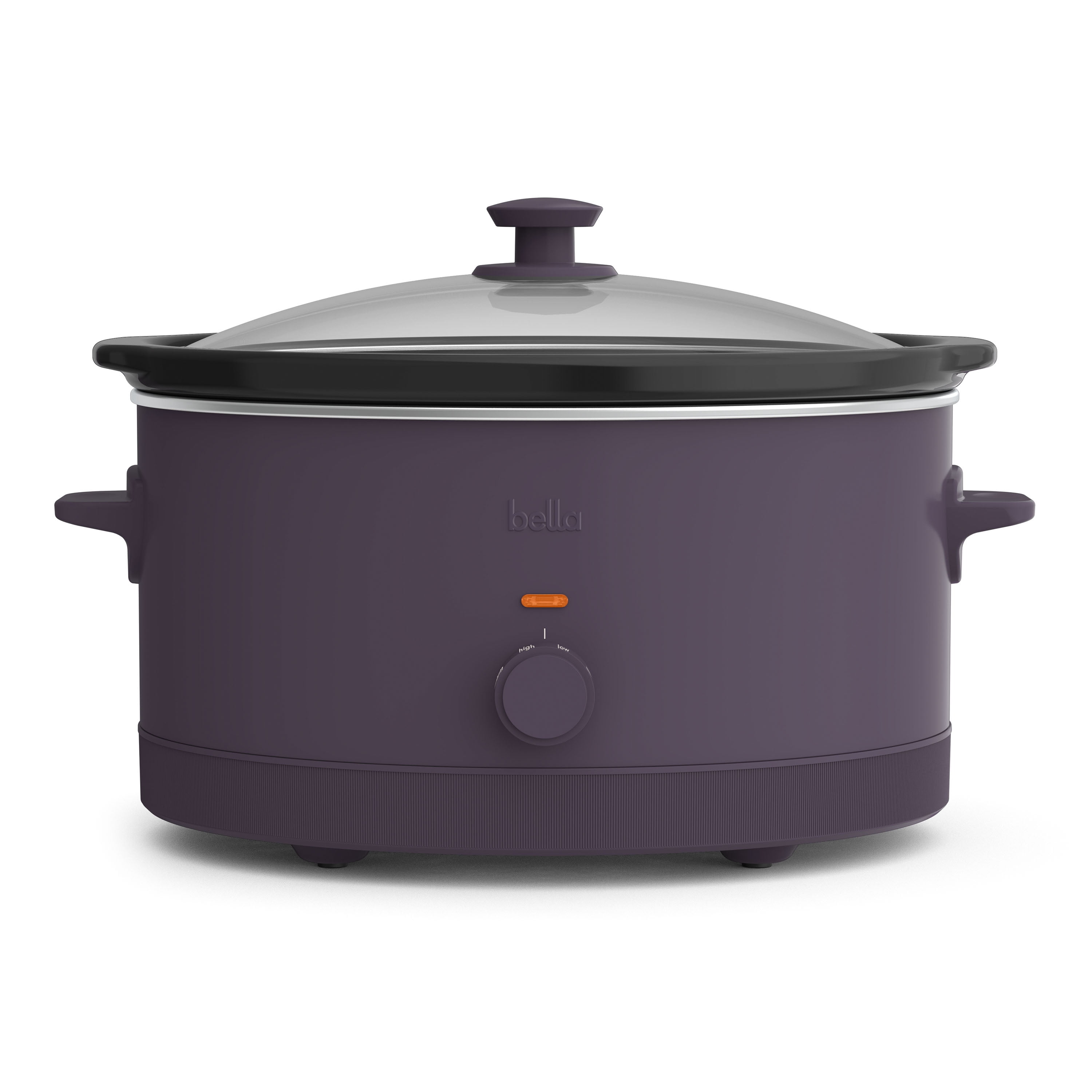 Walmart Coupons of bella 6 Qt Manual Slow Cooker with 3 Temperature Settings, Ceramic Nonstick Coating, Dishwasher Safe Stoneware Pot & Tempered Glass Lid, Plum