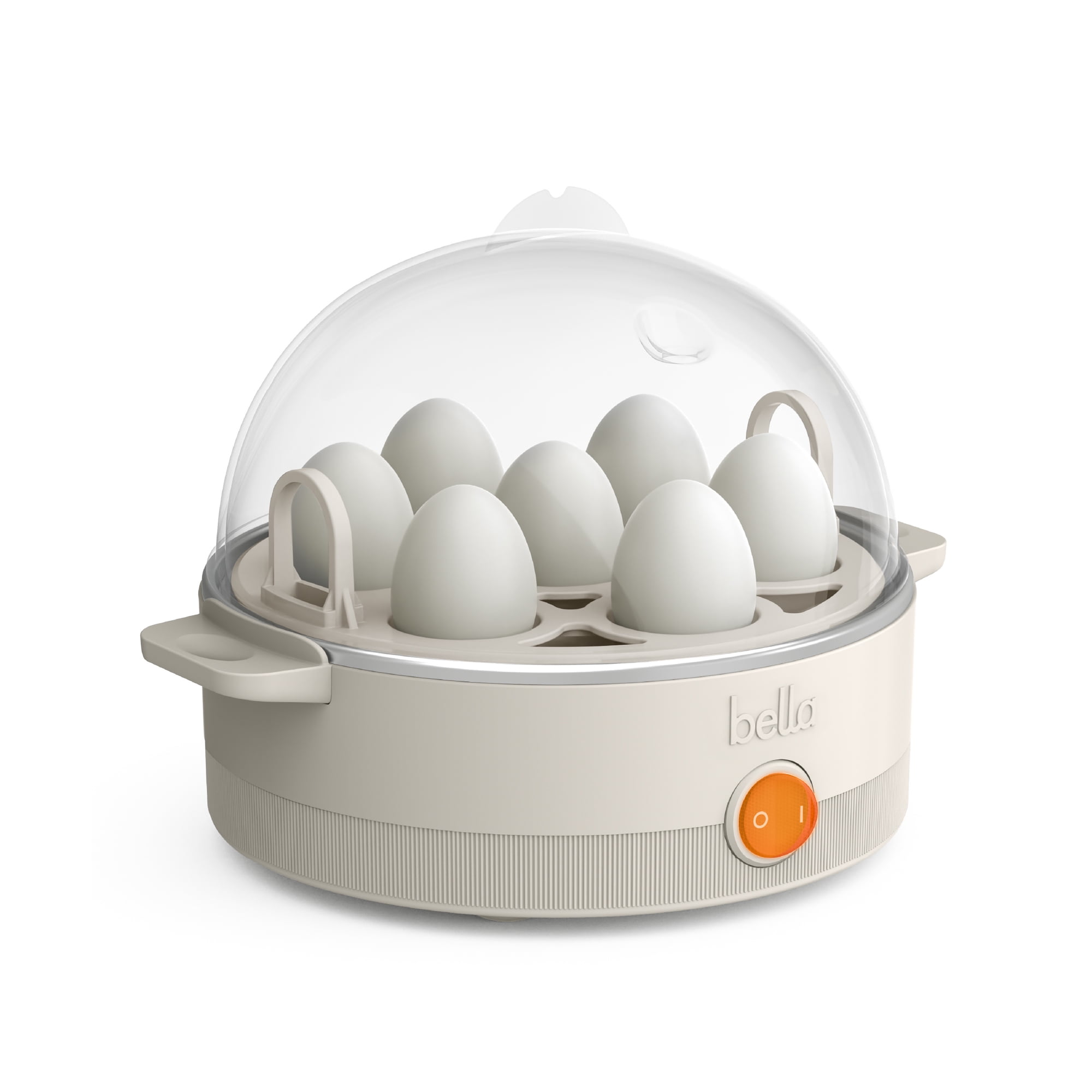 Oatmilk 7-Egg Capacity Electric Egg Cooker with Clear Lid