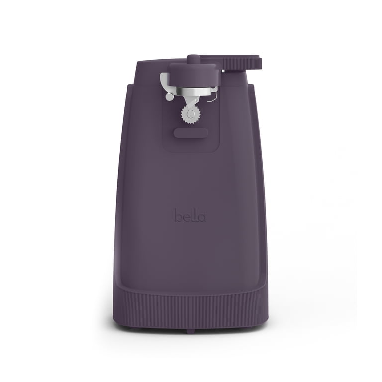 bella Electric Can Opener with Stainless Steel Cutting Blade and