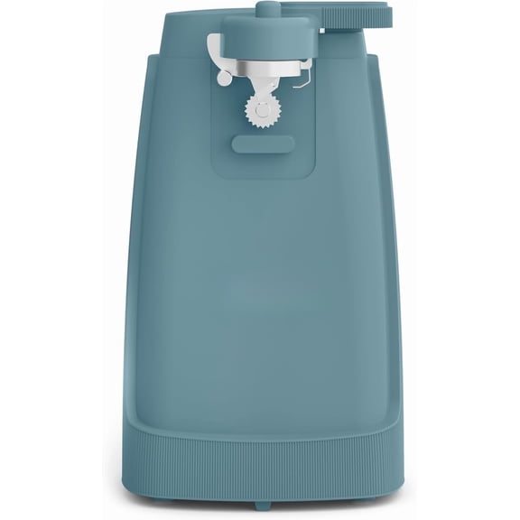 bella Electric Can Opener and Knife Sharpener, Removable Cutting Lever, Cord Storage, Stainless Steel Blade, Blossom