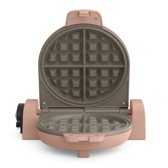 bella Flip-n-Store Belgian Waffle Maker with EverGood™ Ceramic Nonstick Coating, Power Indicator Light & Cool-Touch Handle, Blossom