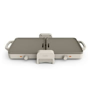 bella 10x 20 Ceramic Fold-n-Store Dual Temp Griddle, EverGood  Ceramic Nonstick Coating, Oatmilk