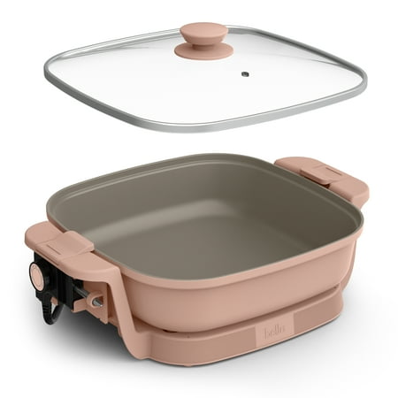 Bella - Fits-anywhere Kitchenware: 12" x 12" Make & Take Electric Skillet - Blossom