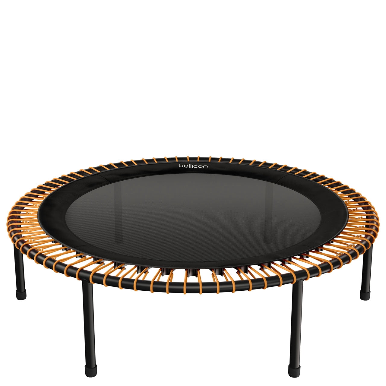 bellicon 49" Rebounder Trampoline, Bungee, Foldable Legs, Comfort Mat, Orange