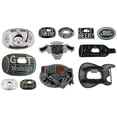 thumbnail image 1 of belt buckle lot 12 pieces bottle openers Collection Men New High Quality Vintage, 1 of 12