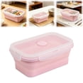 thumbnail image 1 of bento lunch box,Collapsible Silicone Food Storage Container with Lid 350ml, Foldable Lunch Box for Travel Camping, Leakproof Reusable Meal Prep Bowl, Microwave Freezer Safe, BPA Free, 1 of 6