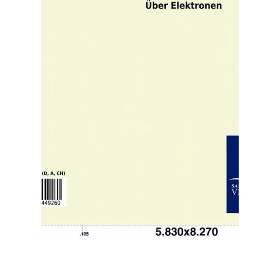 ber Elektronen (Paperback)