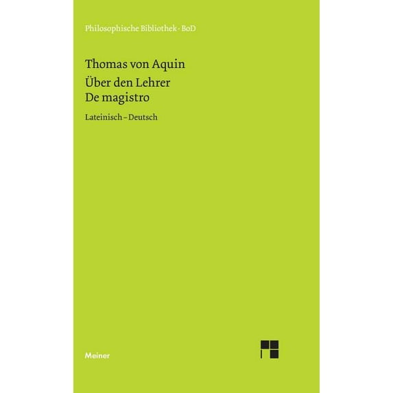 Ãber den Lehrer: De magistro, (Hardcover)