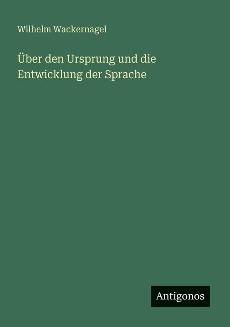 Über den Ursprung und die Entwicklung der Sprache, (Paperback)