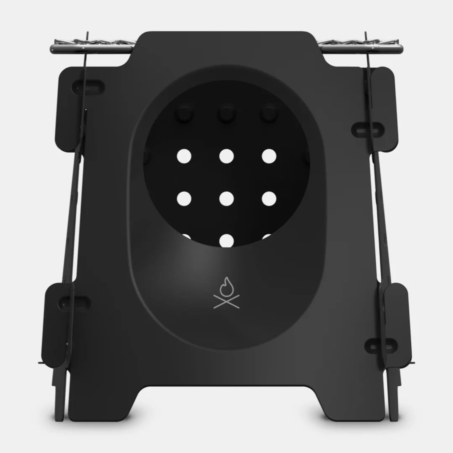 Carbon Black Stainless Steel Portable Wood Burning Camp Stove