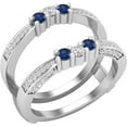 thumbnail image 1 of beryl_creation 1.50 Ct Round Cut Diamond Wedding Engagement Men's Five Stone Half Band Ring 14K White Gold Plated 925 Sterling Silver -7.5, 1 of 3