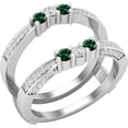 thumbnail image 1 of beryl_creation 14K White Gold Plated 1.50 Ct Round Cut White Diamond Wedding Engagement Pinky Ring 925 Sterling Silver For Men's -9, 1 of 3