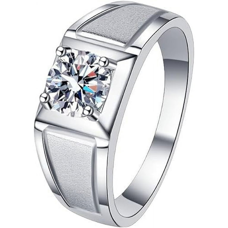 MEN'S BAND 2.00CT ROUND DIAMOND 14K WHITE GOLD MEN'S BAND 2.00CT ROUND DIAMOND 14K WHITE GOLD