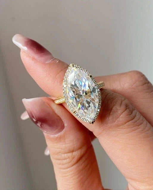ALLORYA Sterling Silver Halo Filigree Ring - 1.88 Ctw Oval & Round Lab Diamond Or CZ Wedding Ring