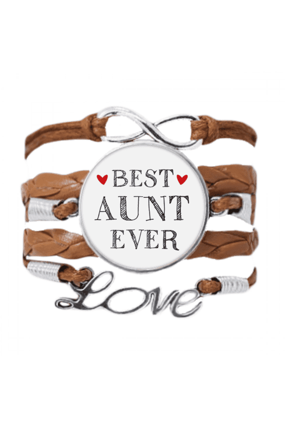 best aunt ever quote relatives bracelet love chain ornament wristband